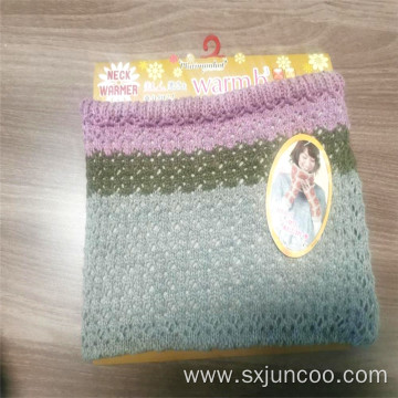 Warm Breathable 100% Polyester Knitted Neck Warmer